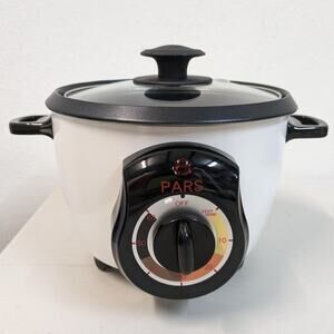 Pars Automatic Persian Rice Cooker Tahdig Rice Maker-White-3 Cup-USED-M94